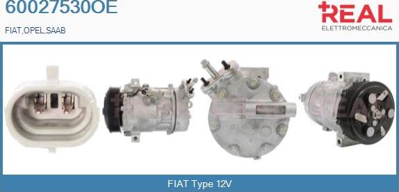 REAL 60027530OE - Компрессор кондиционера autospares.lv