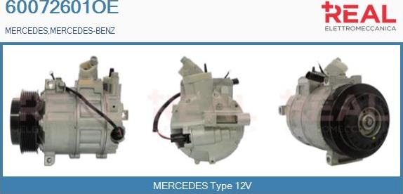 REAL 60072601OE - Компрессор кондиционера autospares.lv