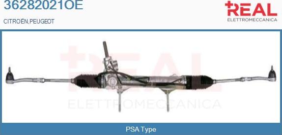 REAL 36282021OE - Рулевой механизм, рейка autospares.lv