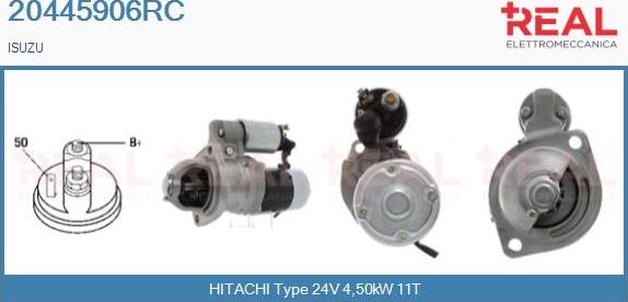 REAL 20445906RC - Стартер autospares.lv