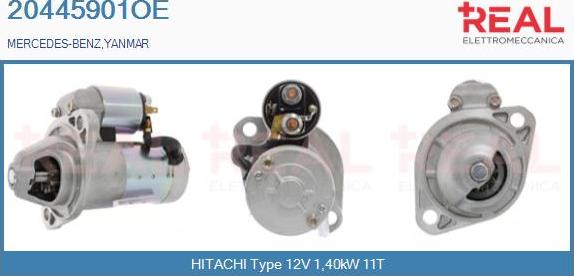 REAL 20445901OE - Стартер autospares.lv