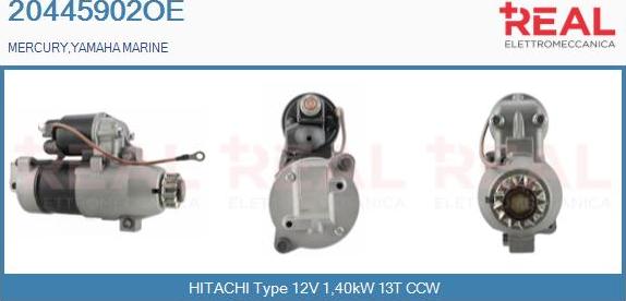 REAL 20445902OE - Стартер autospares.lv