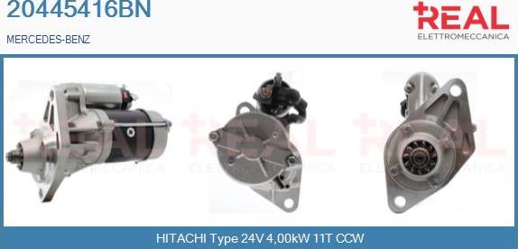 REAL 20445416BN - Стартер autospares.lv