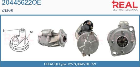 REAL 20445622OE - Стартер autospares.lv