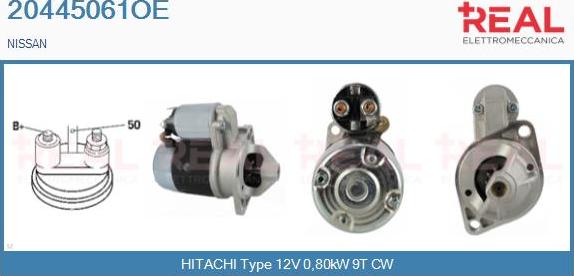 REAL 20445061OE - Стартер autospares.lv