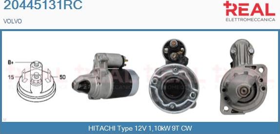 REAL 20445131RC - Стартер autospares.lv