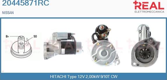 REAL 20445871RC - Стартер autospares.lv