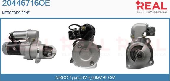 REAL 20446716OE - Стартер autospares.lv