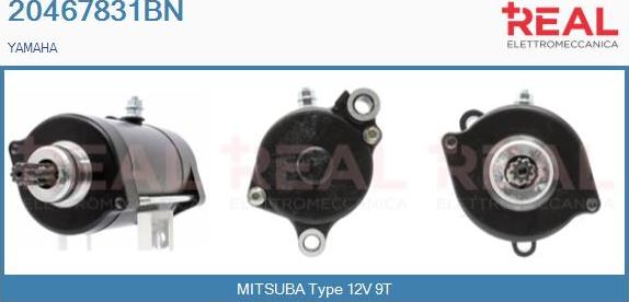 REAL 20467831BN - Стартер autospares.lv