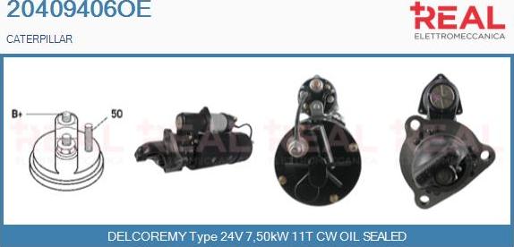 REAL 20409406OE - Стартер autospares.lv