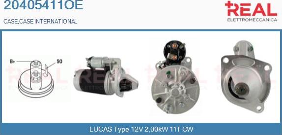 REAL 20405411OE - Стартер autospares.lv