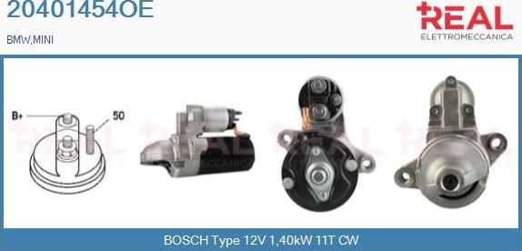 REAL 20401454OE - Стартер autospares.lv