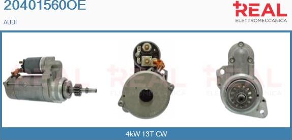 REAL 20401560OE - Стартер autospares.lv