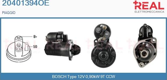 REAL 20401394OE - Стартер autospares.lv