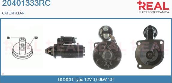 REAL 20401333RC - Стартер autospares.lv