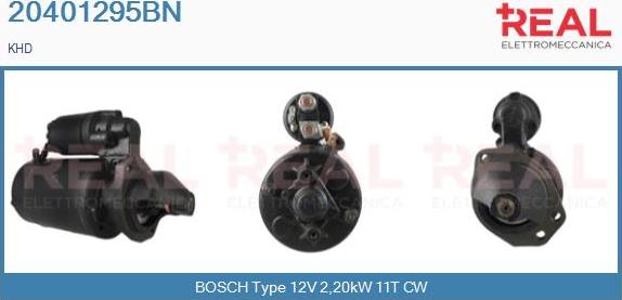 REAL 20401295BN - Стартер autospares.lv