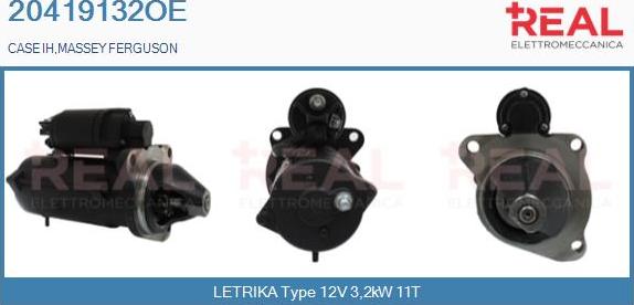 REAL 20419132OE - Стартер autospares.lv