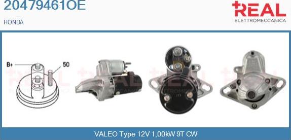 REAL 20479461OE - Стартер autospares.lv