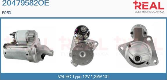 REAL 20479582OE - Стартер autospares.lv