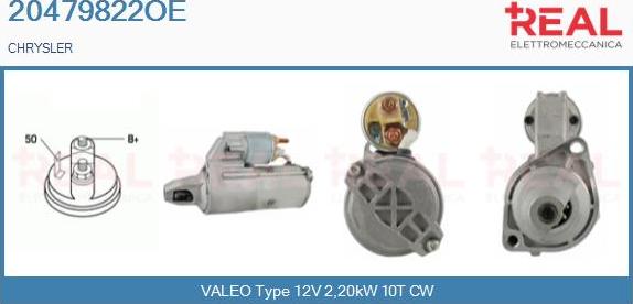 REAL 20479822OE - Стартер autospares.lv