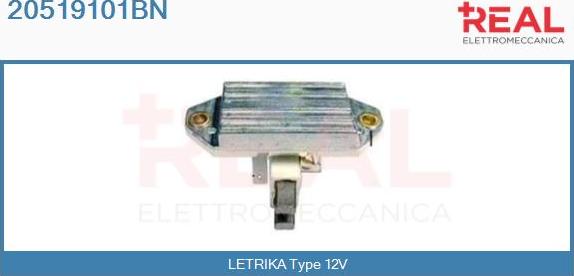 REAL 20519101BN - Регулятор напряжения, генератор autospares.lv