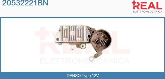 REAL 20532221BN - Регулятор напряжения, генератор autospares.lv