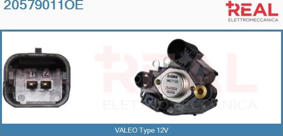 REAL 20579011OE - Регулятор напряжения, генератор autospares.lv