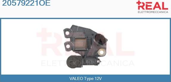 REAL 20579221OE - Регулятор напряжения, генератор autospares.lv