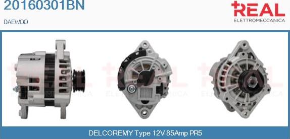 REAL 20160301BN - Генератор autospares.lv