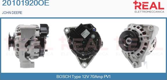 REAL 20101920OE - Генератор autospares.lv