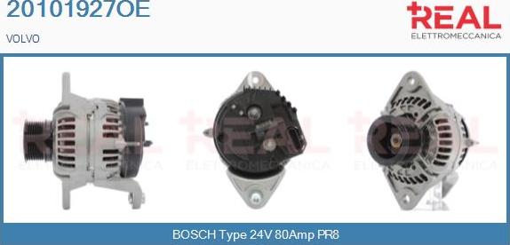 REAL 20101927OE - Генератор autospares.lv