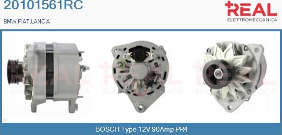 REAL 20101561RC - Генератор autospares.lv