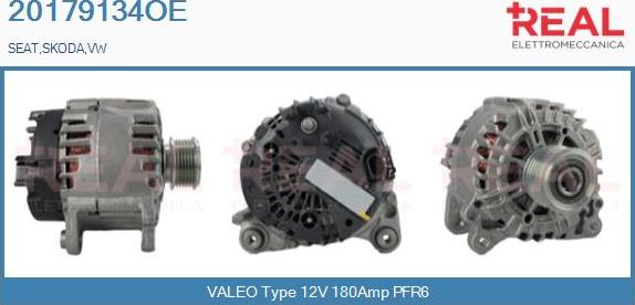 REAL 20179134OE - Генератор autospares.lv