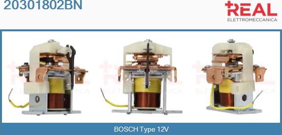 REAL 20301802BN - Тяговое реле, соленоид, стартер autospares.lv
