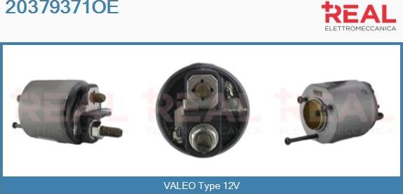 REAL 20379371OE - Тяговое реле, соленоид, стартер autospares.lv