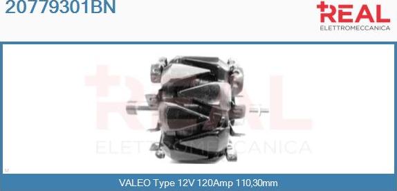 REAL 20779301BN - Ротор, генератор autospares.lv