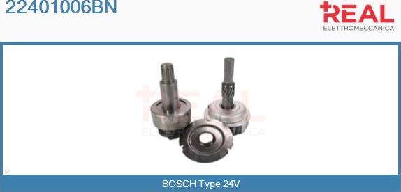 REAL 22401006BN - Ведущая шестерня, бендикс, стартер autospares.lv