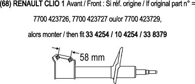 Record France 334254 - Амортизатор autospares.lv