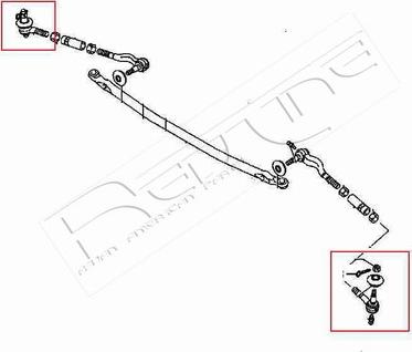 Red Line 40MI007 - Наконечник рулевой тяги, шарнир autospares.lv