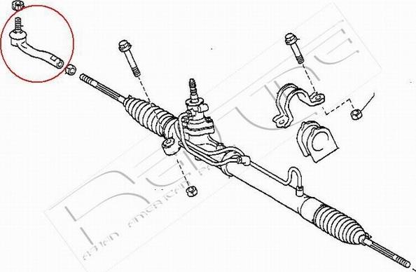 Red Line 40TO048 - Наконечник рулевой тяги, шарнир autospares.lv