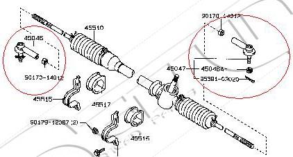 Red Line 40TO036 - Наконечник рулевой тяги, шарнир autospares.lv