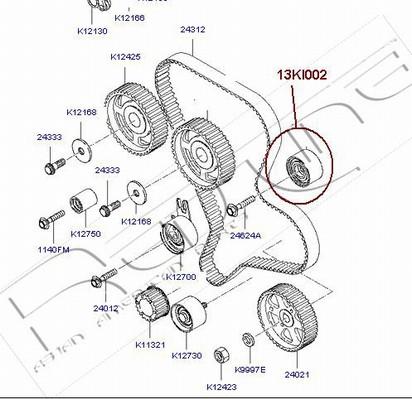 Red Line 13KI002 - Натяжитель, ремень ГРМ autospares.lv