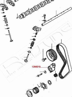 Red Line 13MI019 - Натяжитель, ремень ГРМ autospares.lv