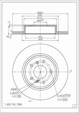 Red Line 26NI072 - Тормозной диск autospares.lv