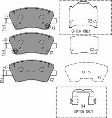 Red Line 27KI072 - Тормозные колодки, дисковые, комплект autospares.lv