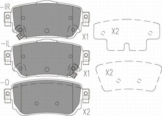 Red Line 27NI059 - Тормозные колодки, дисковые, комплект autospares.lv