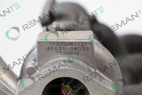 REMANTE 003-001-000016N - Турбина, компрессор autospares.lv