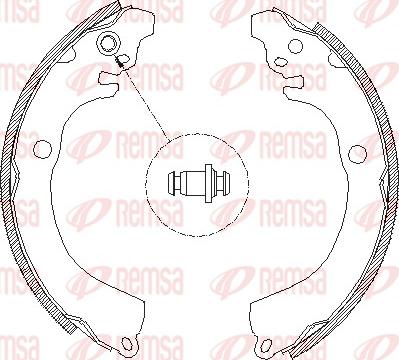 Remsa 4664.00 - Тормозные башмаки, барабанные autospares.lv