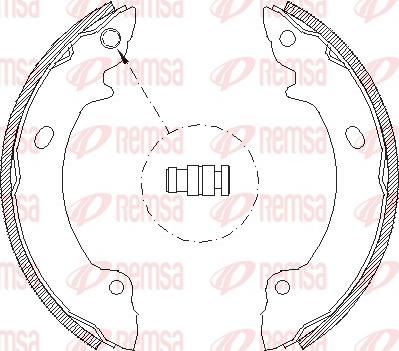 Remsa 4632.00 - Тормозные башмаки, барабанные autospares.lv