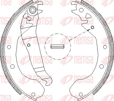 Remsa 4090.00 - Тормозные башмаки, барабанные autospares.lv